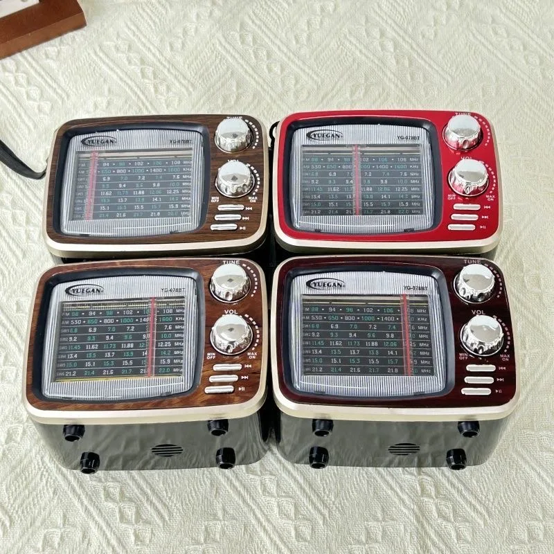 다중 대역 라디오를 충전하는 휴대용 레트로 라디오 Bluetooth MP3 플레이어