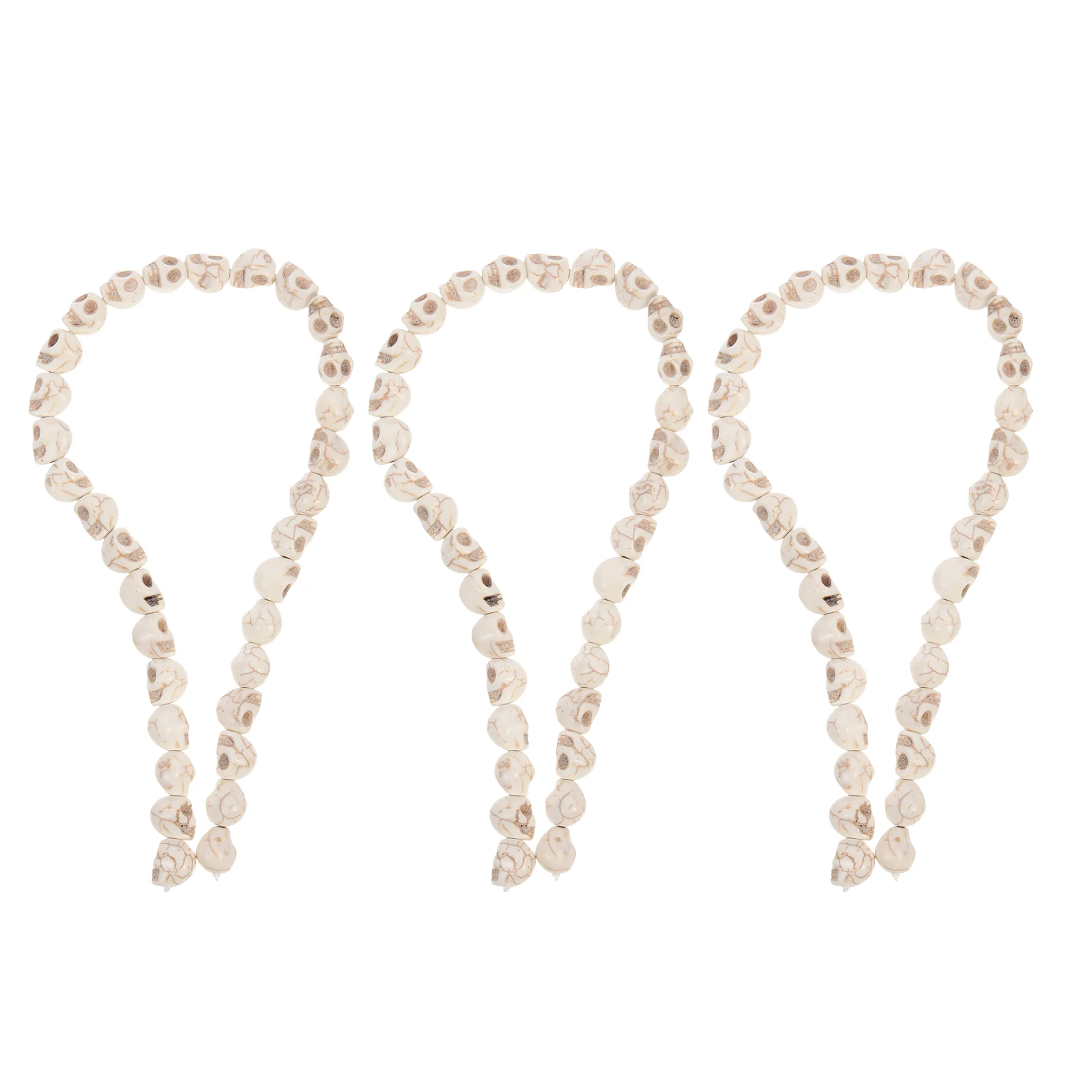 

96pcs Turquoise Skull Beads Bracelet Making Lightweight Portable DIY Jewelry Accessories Synthetic Charms H made Gifts