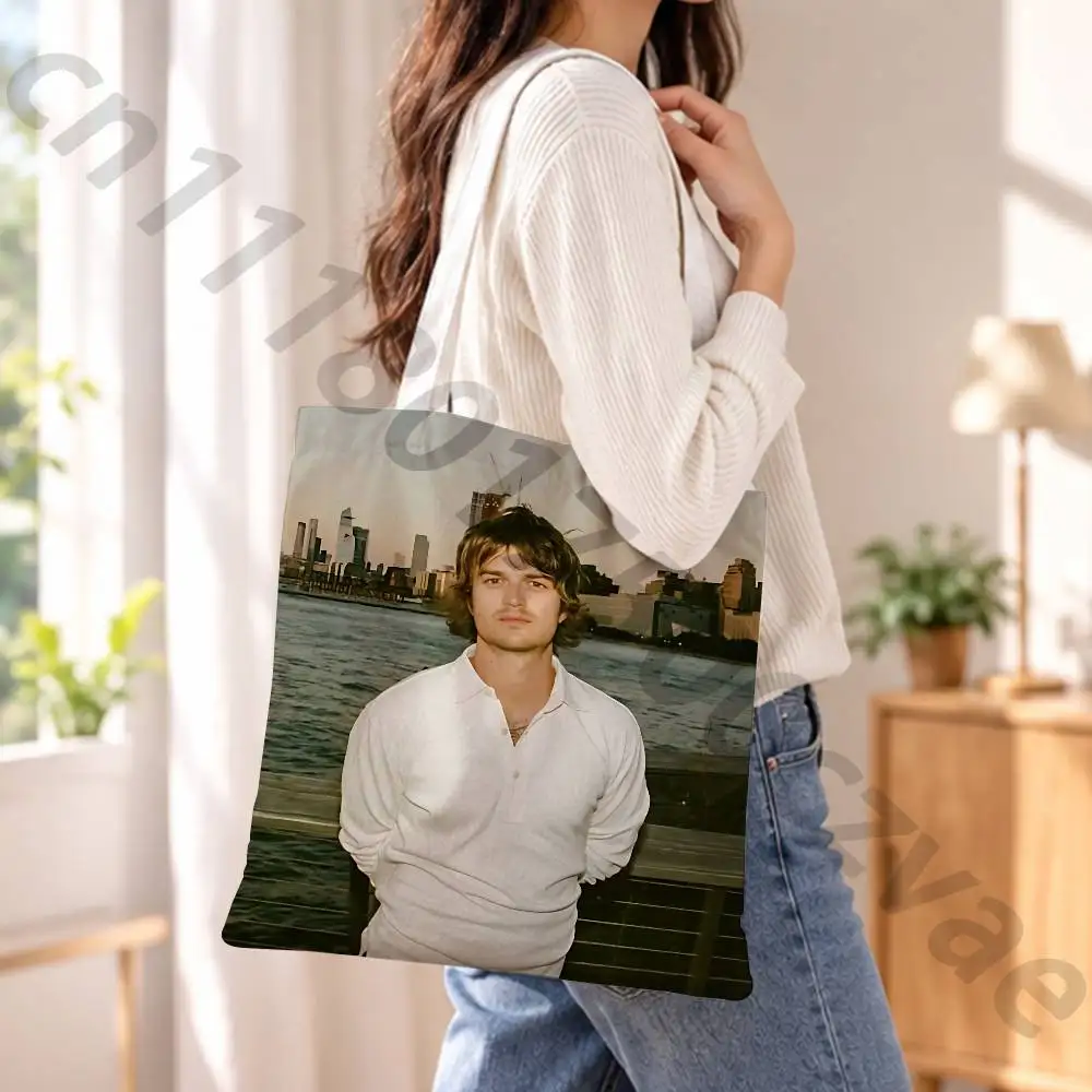 J-Joe S-Steve K-Keery Reusable Fashionable Backpack Multifunctional Handbag Canvas Shopping Bag