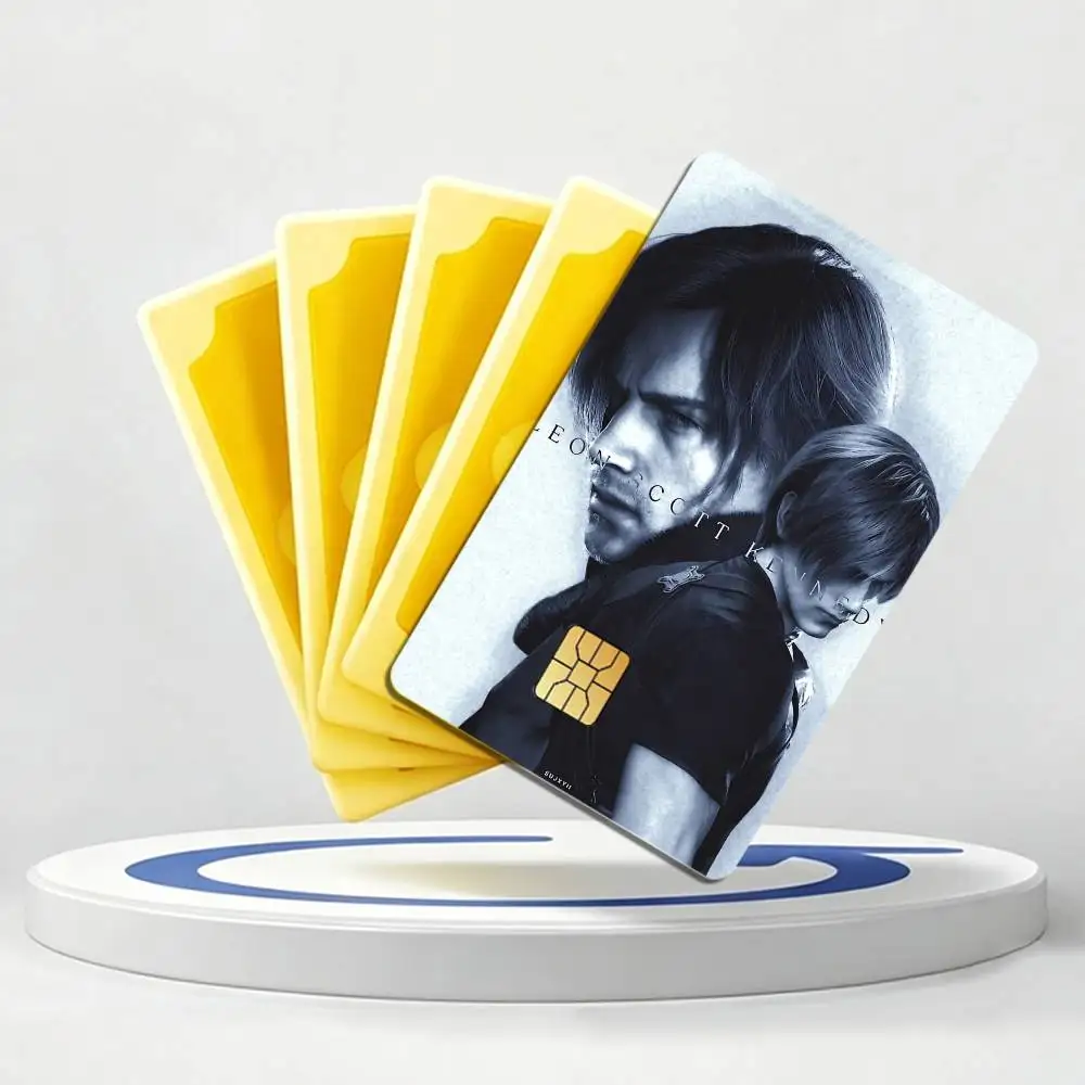 Leon RE9 Game R-Resident Evil Card Stickers for Bank Access Protective Waterproof Film Cover Sticker Gift