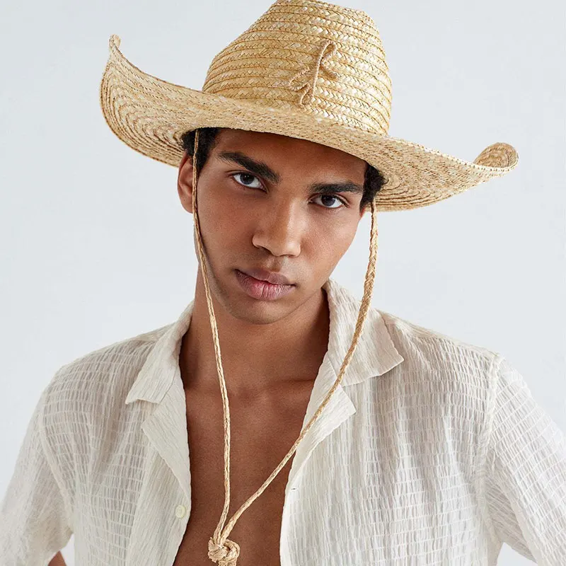 Fashion Designer Brand Handmade Ladies Crochet Natural Nature Straw Bucket Hat Spring Summer Beach Fisherman Panama Fadora Caps