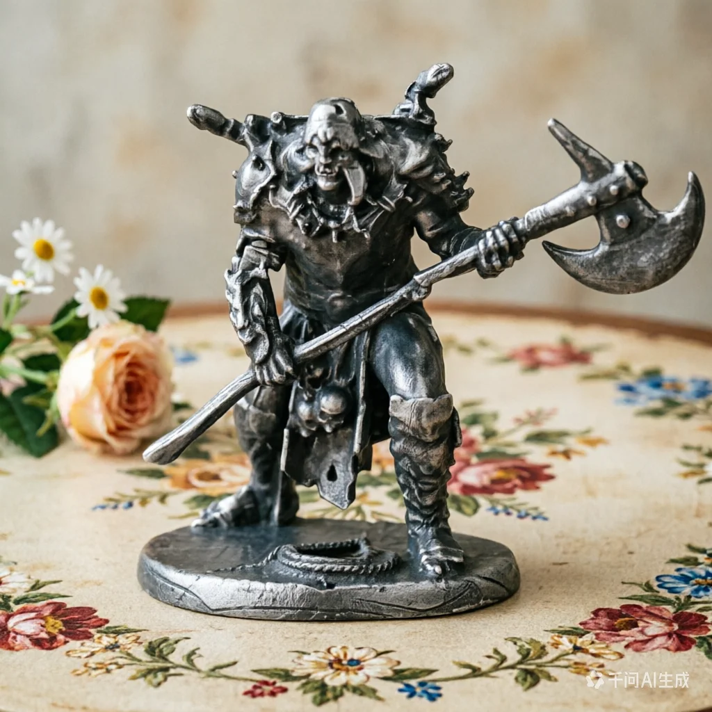 Copper Metal Monster Captain Guard Hands Soldier Model Toys Table Games Set Pieces Chess Gift Boys