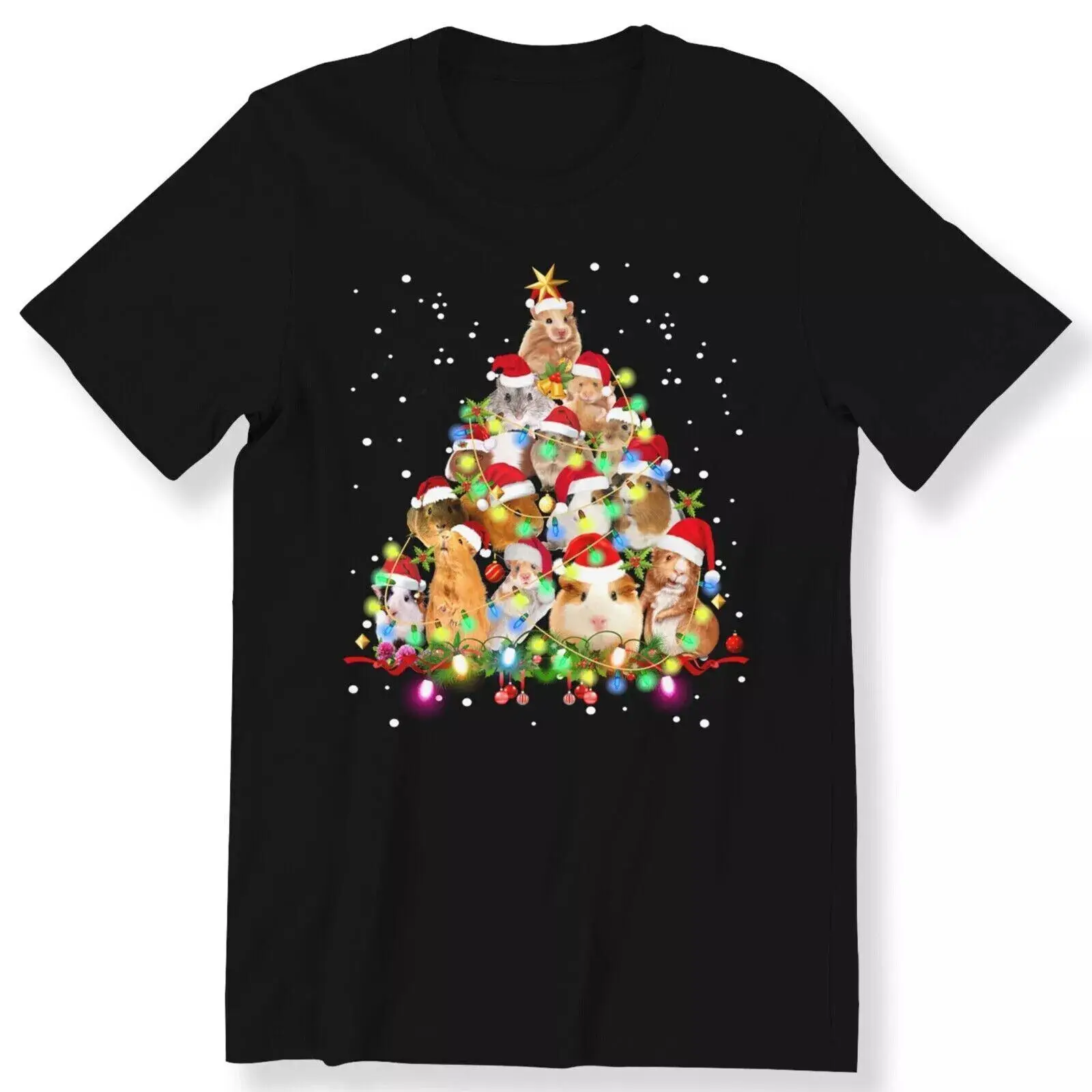 Guinea Pig Christmas Tree Men's  T-shirt Guinea Pig Lovers