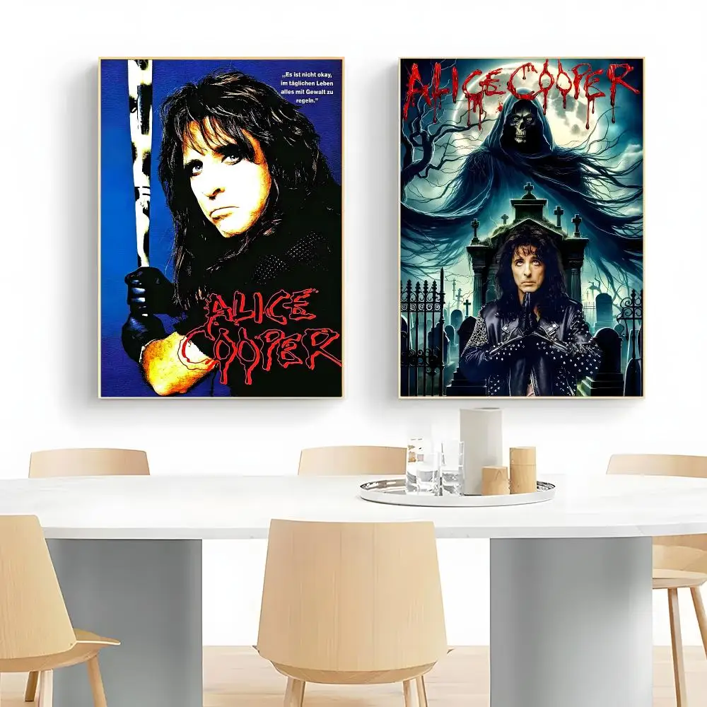 Shock GlamRock Singer A-Alice Cooper Poster Wall Art Print Decorative Mural Home Decor Gift Unframed