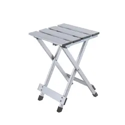 Camping Folding Stool Portable Aluminum Alloy Collapsible Stool Outdoor Foldable Stool for Hiking Garden Backpacking Travel