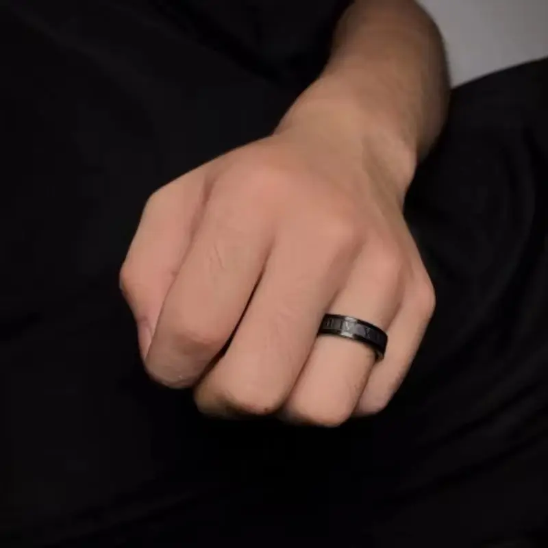 2026 Vintage Roman Numberss Ring Temperament Fashion Stainless Steel Couple For Men Woman Party Jewelry Birthday Gifts