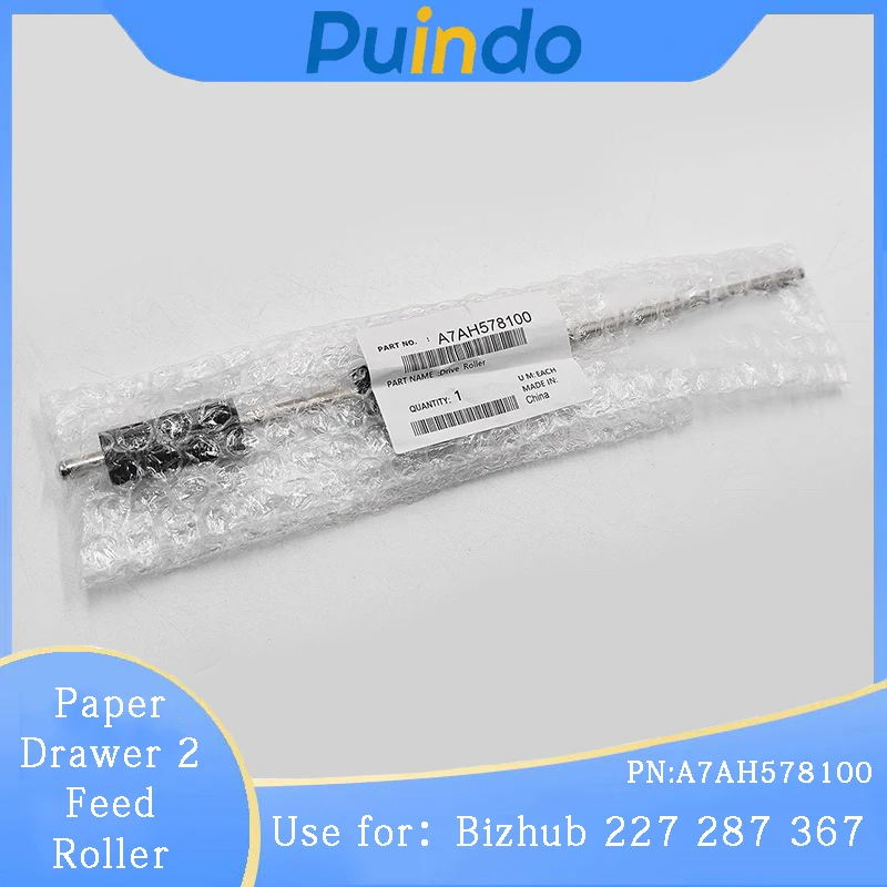 A7AH578100 High Quality Paper Drawer 2 Feed Roller for Konica Minolta Bizhub 227 287 367 Drive Roller Tray 2 Feed