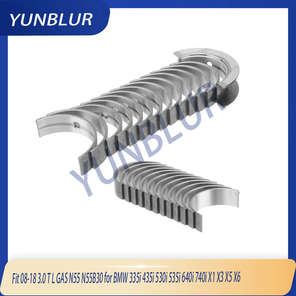 

STD 0.25 0.5 Main & Con-rod Bearing Kit Fit 08-18 3.0 T L GAS N55B30 for BMW 135i 235i 335i 435i 530i 535i 640i 740i X1 X3 X5 X6