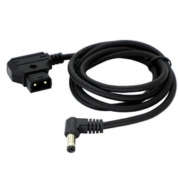 Power Tap D-Tap Male to Right Angle DC 5.5x2.5mm powe Cable for DSLR Rig Power V-Mount Anton, Camera monitor cord