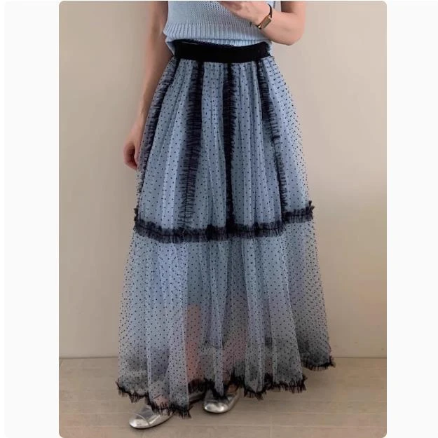fashion sweet mesh skirts women lovely puff skirt