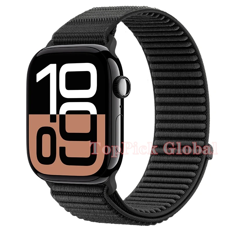 Armband für Apple Watch 44mm 45mm 49mm 46mm 38mm 40mm 41mm 42mm Nylon-Schlaufenarmband für iWatch Series Ultra 11 10 9 8 7 6 SE