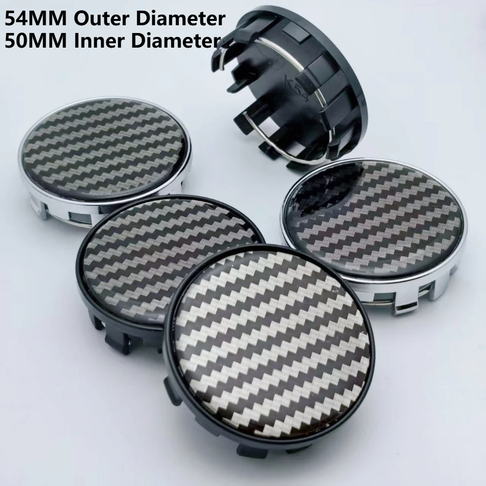 

4pcs Epoxy Resin No Logo Emblem 54MM 50MM Car Wheel Center Caps Accessories for Nissan Wheels Hub Cap Rim Hubcaps Cover Replace