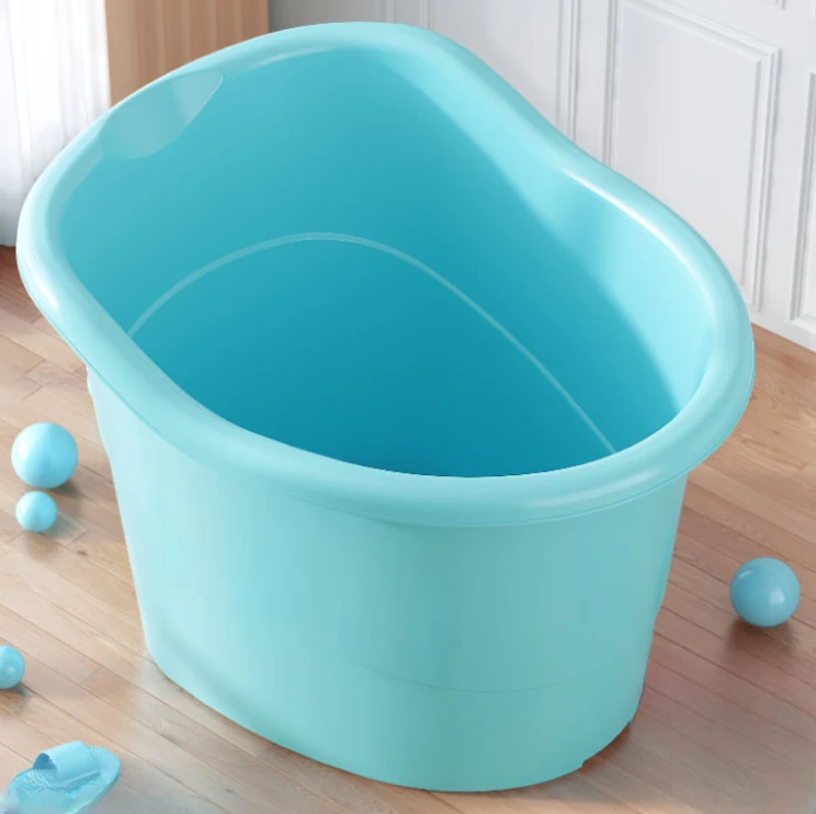 Children\'s Bath Bucket, Baby Swimming Bucket, Bath Bucket, Children Can Sit in Household Thickened Large Bathtub