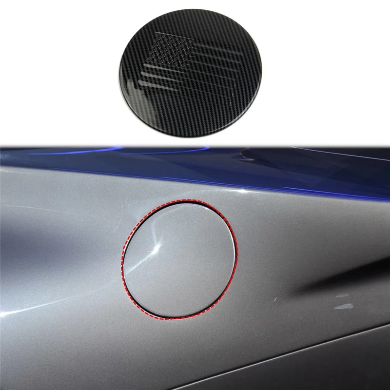 

Стильная крышка топливного бака из углеродного волокна, накладка на газовую дверь для Ford Mustang 2024, аксессуары