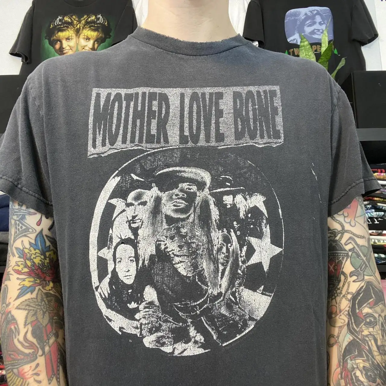 Mother Love Bone Band 90s basic black short sleeve T shirt NH2094