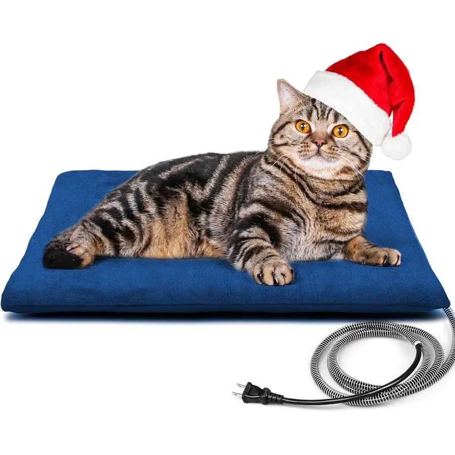 

Outdoor Pet Heating Pad for Cat Dog, Heated Mat with Waterproof Cover and Automatic Temperature Control, Suitable for Cat Houses