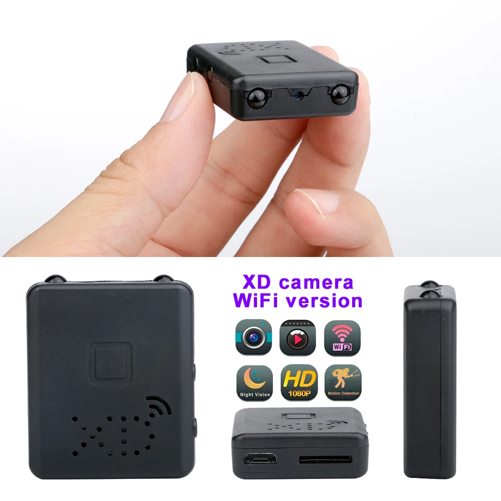 XD Mini Camera HD 1080P  Home Security Camcorder Night Vision Micro Video Voice Recorder Wireless Ultra small Cam