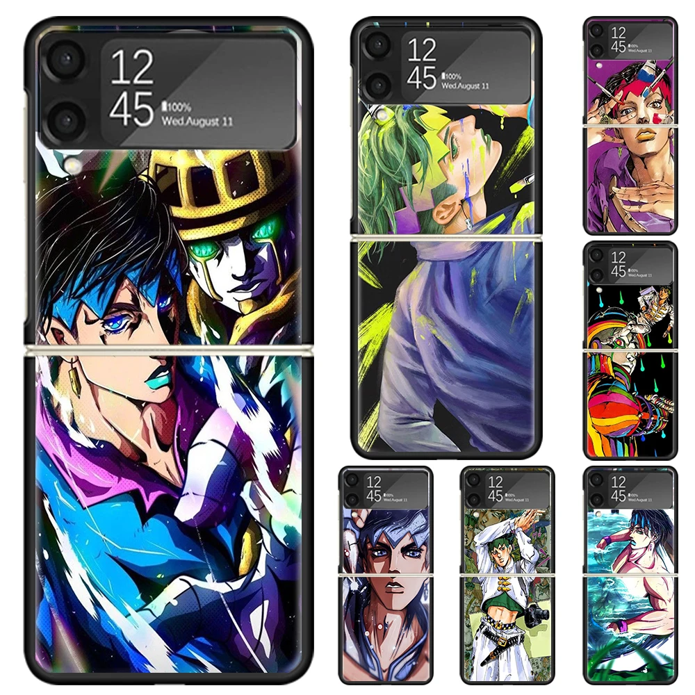 JoJo Adventure Rohan Kishibe Hard PC Back Phone Case for Samsung Galaxy ZFlip 6 5 Z Flip 4 ZFlip6 Z Flip6 5G ZFlip4 Flip3 Zflip5