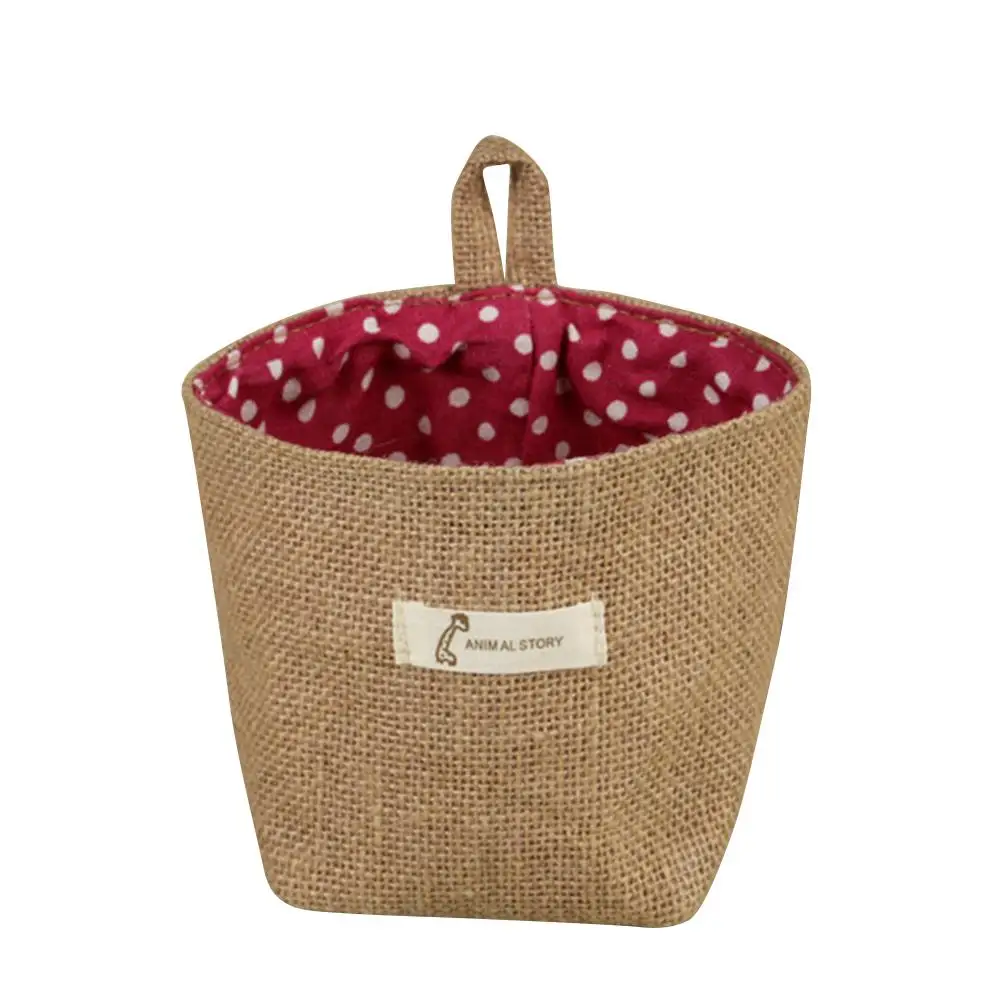

Jute Storage Bags Hanging Basket Fabric Flower Pot Cotton Rope Home ganization Tool Bag Small Sacks Garden Supplies Eco Friendly