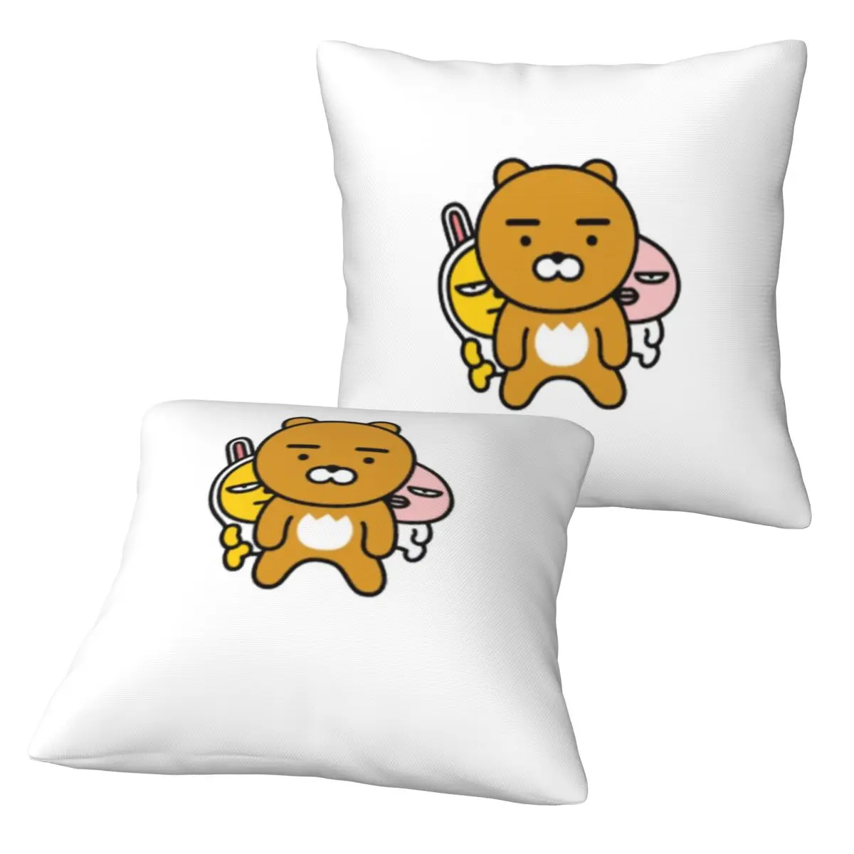 Ryan Kakao 2 pcs Square Pillowcase Pillow Cover Cushion Decor Comfort Throw Pillow for Home Bedroom