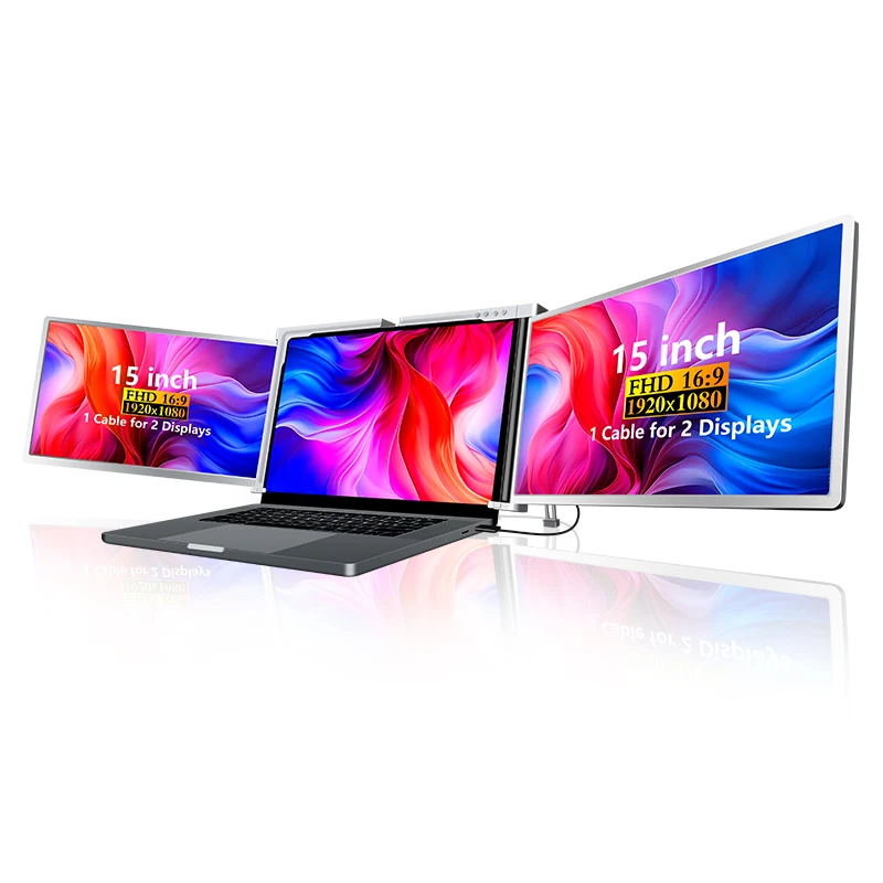 

S600 Удлинитель экрана ноутбука 15-дюймовый трехэкранный монитор для ноутбука 15-17,3 дюйма с разрешением 1920*1080
