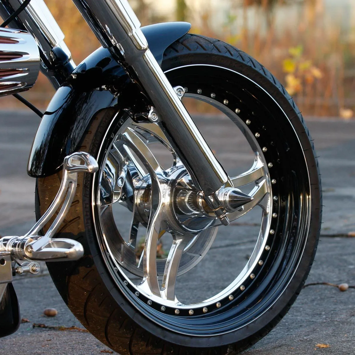 New Condition Chrome Aluminum Alloy Motorcycle Wheels for Harley 09-later Touring Models Front & Rear Rim Accessories Compatible