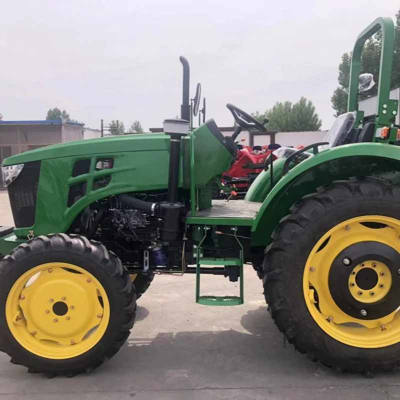 Multifunctional 4WD Agricultural Farm Tractor Small Mini Diesel Engine 90HP Motor & Pump Core Components Powerful