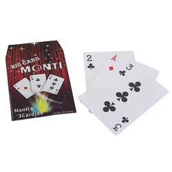 1Set 3 Cards Monte Magic Card Three Card Poker Monte Card Trick Easy Classic Magic Tricks For Close Up Magic Illusion