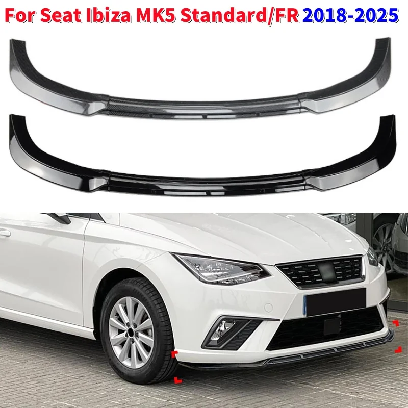 

Car Front Bumper Lip Diffuser Spoiler for Seat Ibiza MK5 Standard/FR 2018-2025