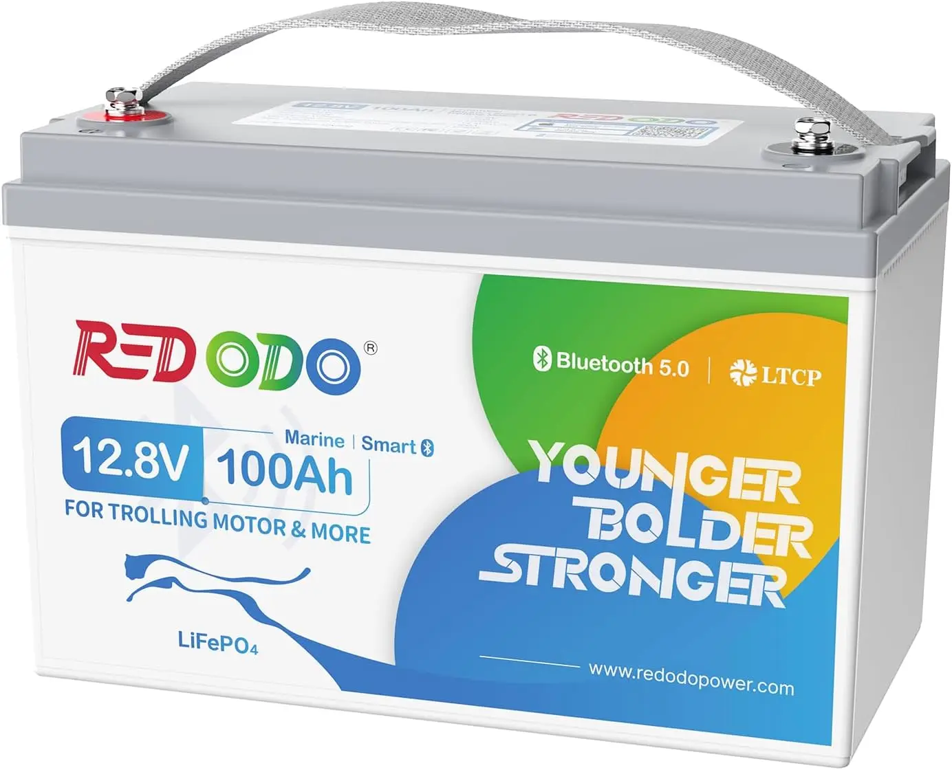 

Redodo 12V 100Ah Group 31 Bluetooth LiFePO4 Battery, Low Temp Cutoff Lithium Battery with 100A BMS, Max. 15000 Deep Cycles