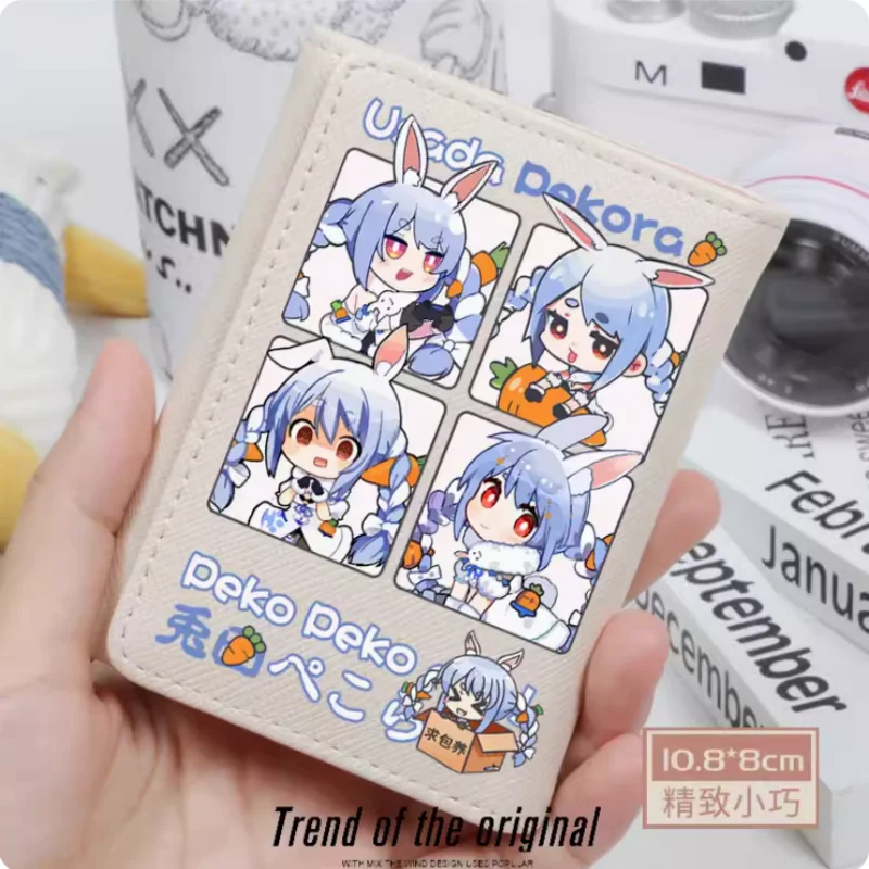 

Anime Usada Pekora Hololive Fashion Wallet PU Purse Card Coin Hasp Money Bag Cosplay Gift B1260