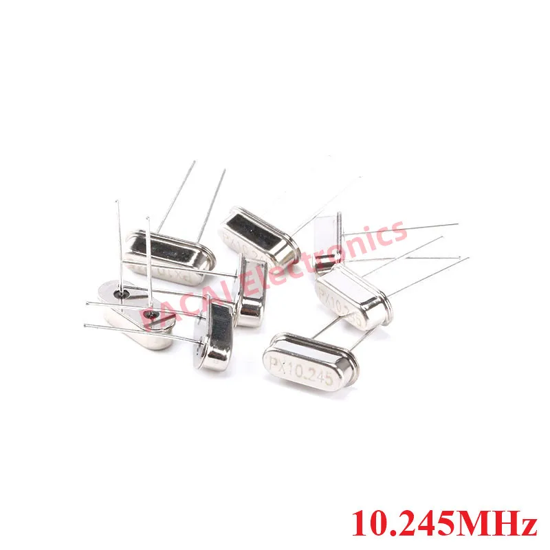 10pcs/lot 10.245MHz 10.245 MHz 10.245M Hz Mini Passive Resonator Quartz HC-49S Crystal Oscillator