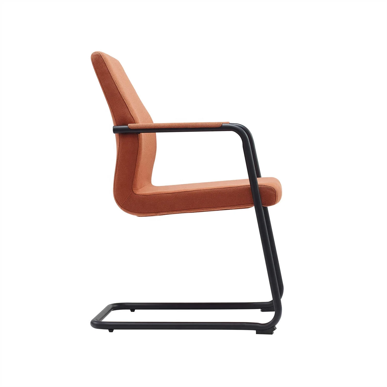 Stack Armchair PU Leather Conference Meeting Chair Stacking Leisure Chair Office Guest Chair