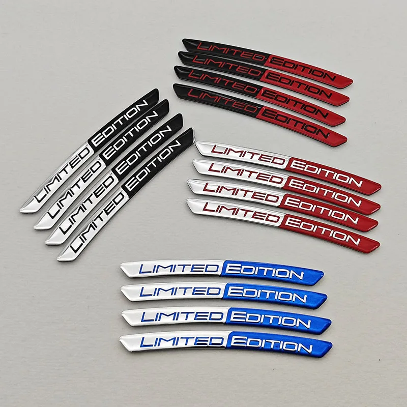 4 قطعة الألومنيوم سيارة محور عجلات شارة الحافات ملصقات لأودي هوندا أوبل تويوتا مرسيدس مازدا فولكس فاجن الديكور اكسسوارات السيارات