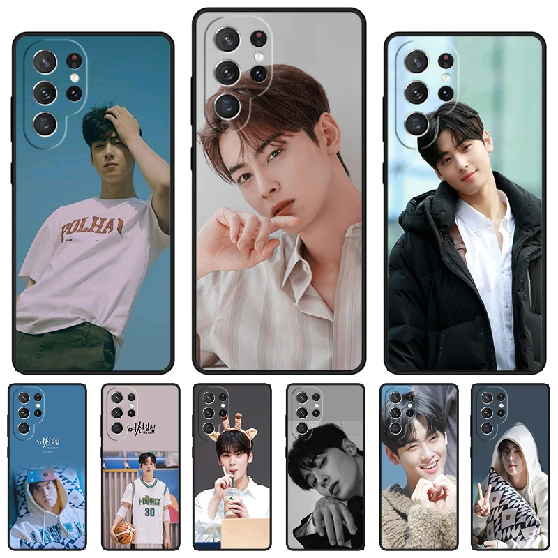 True Beauty Cha Eun Woo phone case For Samsung Galaxy S24 S23 S22 Ultra Note 10 20 Plus S8 S9 S10 S20 S21 FE Cover