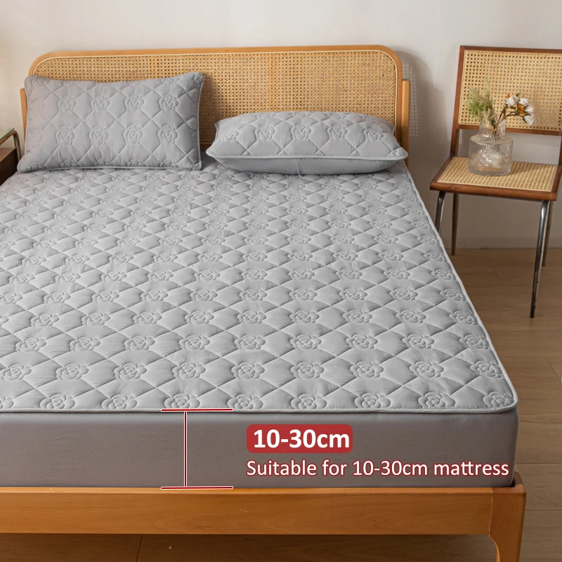 Waterproof Thicken Mattress Cover Pad Protector Washable Jacquard Fitted Sheet Latex Mat Bed Cover 120x200 120/150/180/200x200cm