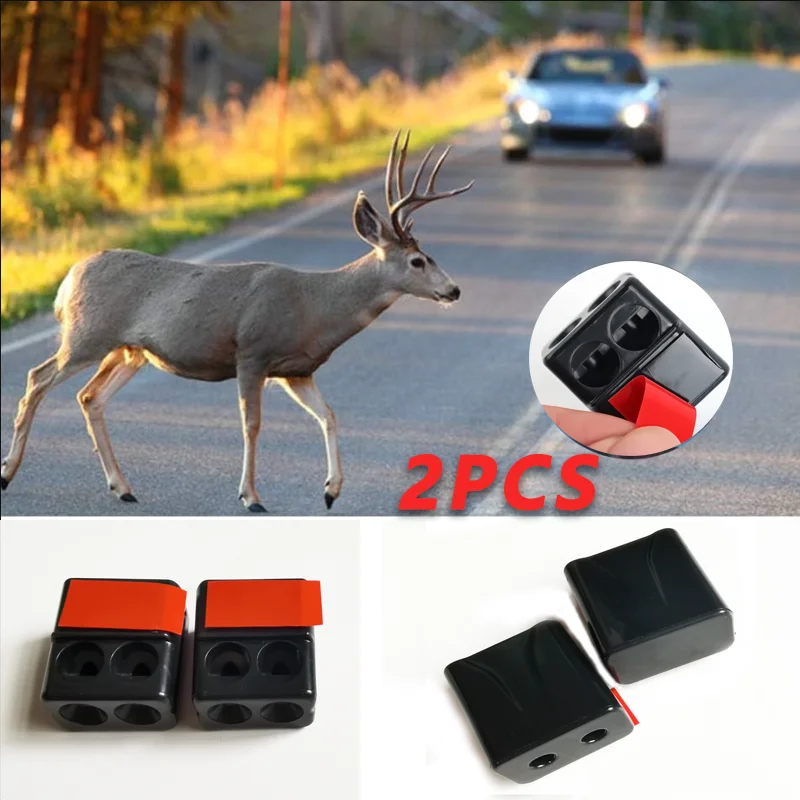 

2Pcs Car Ultrasonic Animal Repellent For Sonic Gadgets Car Grille Mount Animal Whistle Repeller Deer Safety Sound Alarm
