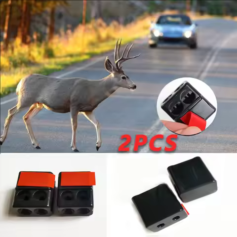 2Pcs Car Ultrasonic Animal Repellent For Sonic Gadgets Car Grille Mount Animal Whistle Repeller Deer Safety Sound Alarm