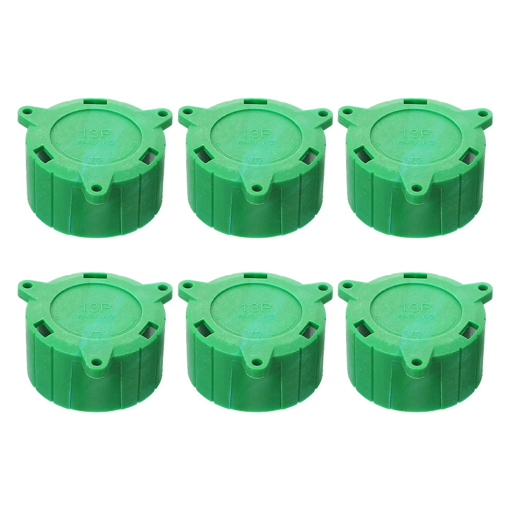 

6pcs 13 Pin Trailer Connector Cover Plug Protective Cap For Electric Car Accessories Dustproof Parking Holder 13P Socket Cover