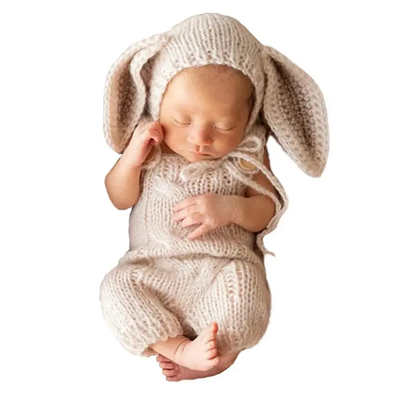 Rabbit Baby Photography Outfits Animal Photography Costume With Hat Cute Animal Cosplay Baby Costume Photo Props For Family