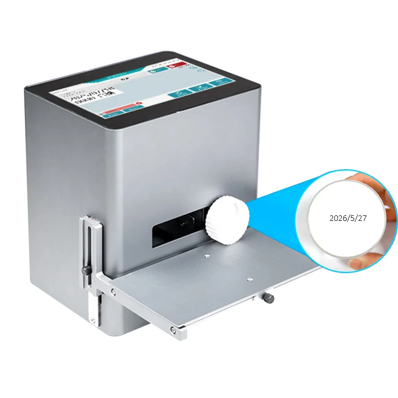 12.7mm Desktop Inkjet Printer One Key Static Printing Multi Language Auto Print Card Label Eco Solvent Ink
