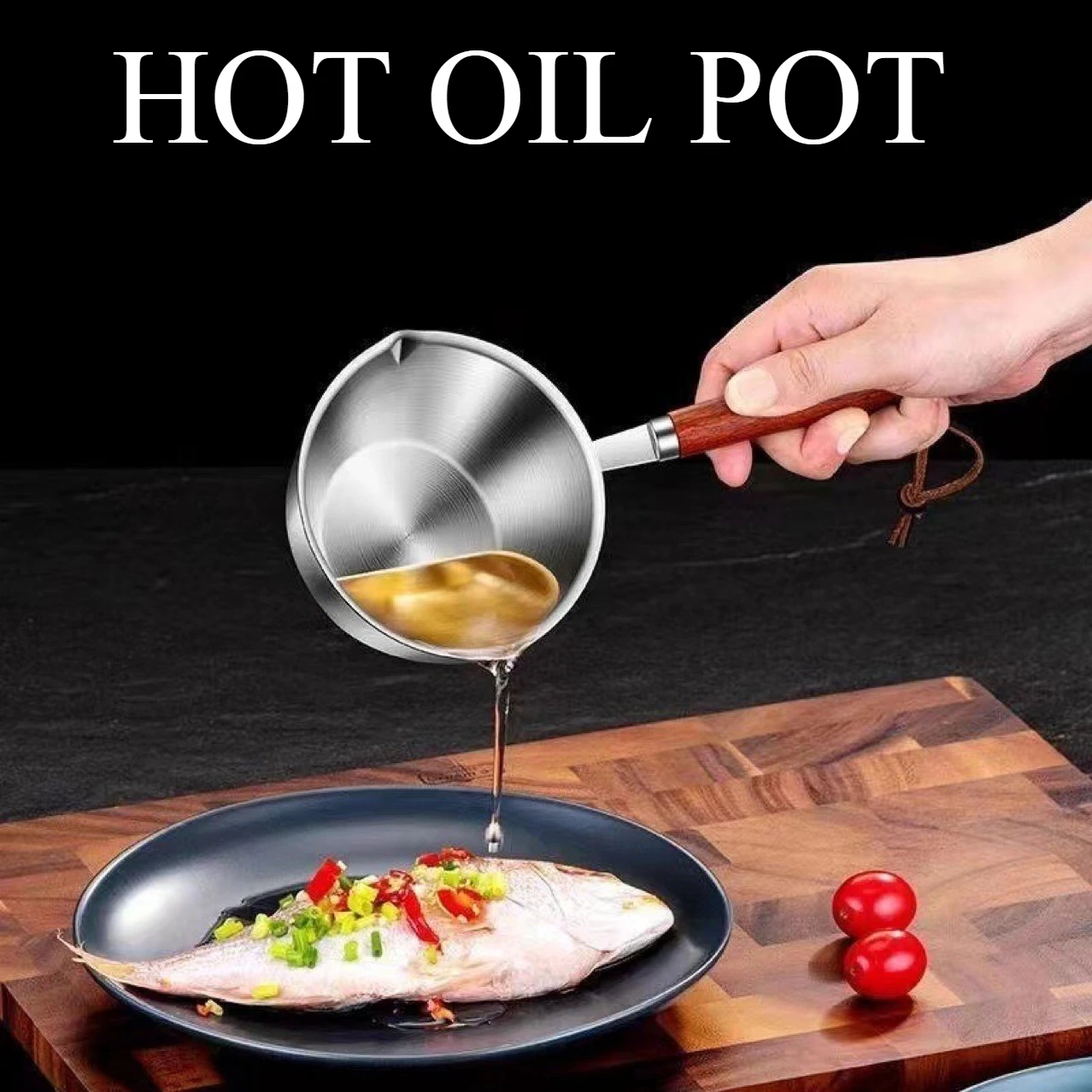1pc Stainless Steel Saucepan,Hot Oil Pan, Melting Pan, Flat-bottomedOil Pan, Small Pot for Mini Complementary Food, Hot Milk Mel