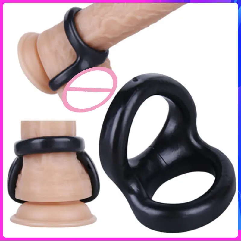 Reusable Penis Ring Soft Stretchable Penis Rings Penis Enlargement Sexy Erection Delayed Ejaculation Cock Ring Sex Toys for Men