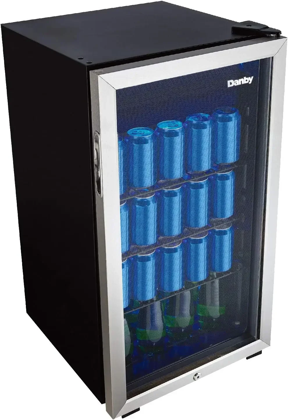 Danby DBC117A1BSSDB-6 117 Can Beverage Center, 3.1 Cu.Ft. Freestanding Drinks Refrigerator for Basement, Dining, Living