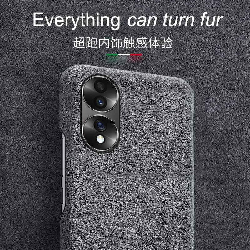 

HONOR 90 80 70 Pro mobile phone case leather Autland fur honor70 protective case high-end luxury 60.