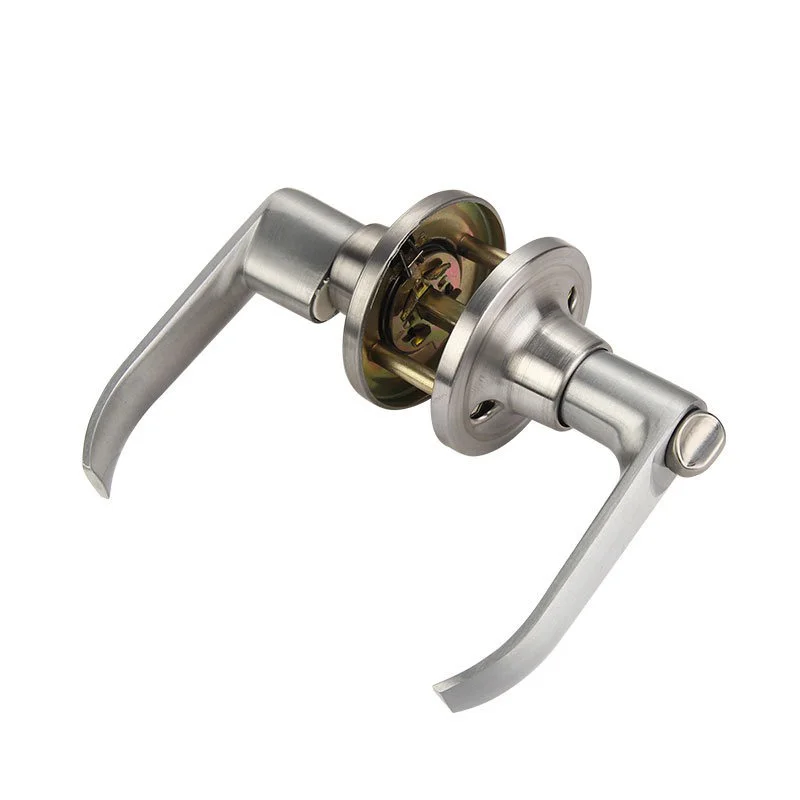 Three Bar Handle Lock Zinc Alloy Interior Door Lock Silent Lock Cross Border Lock Three Bar Handle Lock Bathroom Door Lock