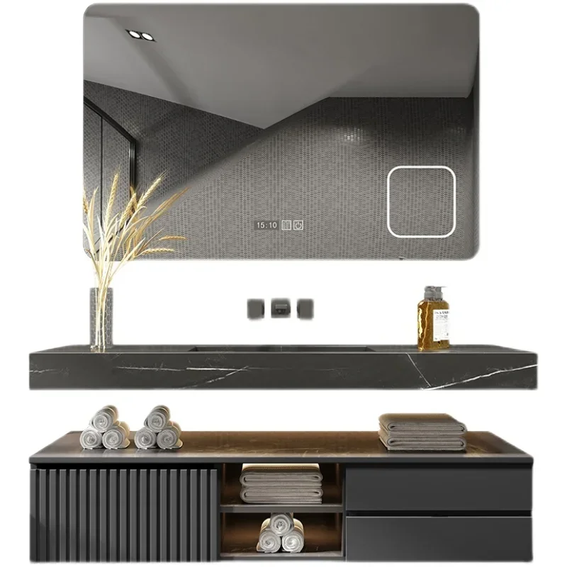 Nordic Stone Plate Bathroom Cabinet Whole Washbin Wash Basin Washbasin Cabinet Combination Bathroom Table Bathroom