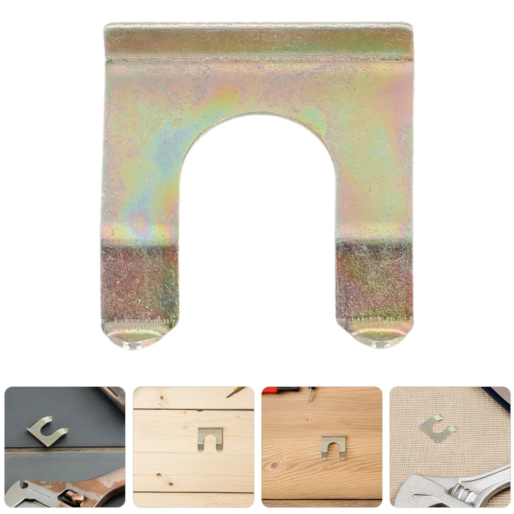 

15pcs Car Brake Hose Clips Metal Clutch Line Retainer Cable Holder Repair Parts Golden U-shaped Durable Iron Vehicles