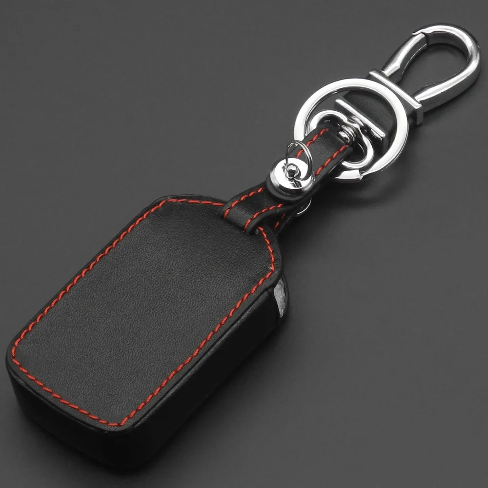 jingyuqin 3 Button Fob Shell Car Key Super Leather Case Cover for Nissan Tiida Note Navara Qashqai Micra Juke X-Trail Pathfinder