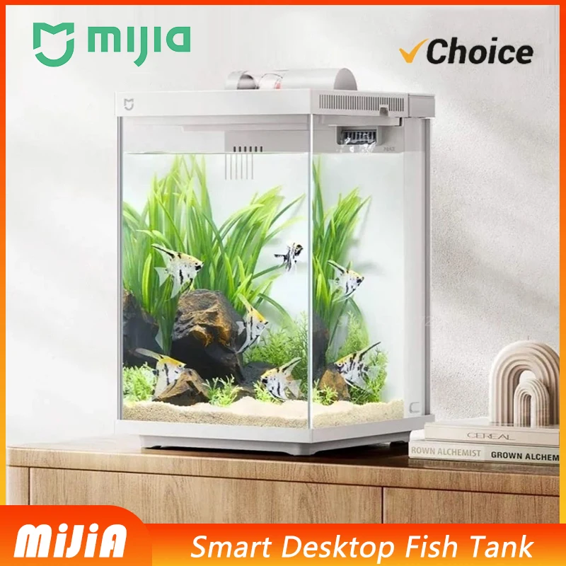 NEW MIJIA Smart Desktop Fish Tank with Mi Home App Control Automatic Feeding Rear Filtration and One-Button Water Drainage *CN*